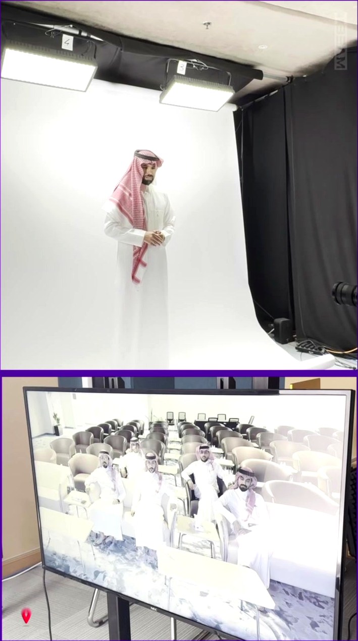 تصوير المتحدث داخل استوديو HBeam